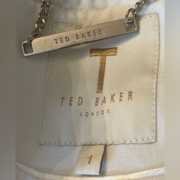 Ted Baker London White Textured Jacket - Picture 3 of 6